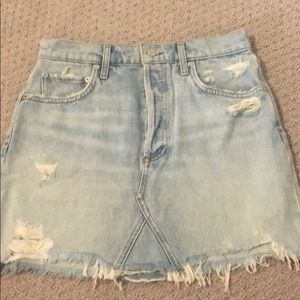 AGOLDE denim mini skirt
